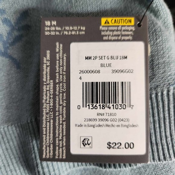 Modern Moments Baby Jacquard Sweater & Wide-Leg 2-Piece Set - Size 18m - NWT - Picture 4 of 4